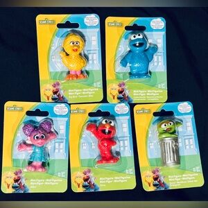 Sesame Street Full Set of 5 Mini Figures